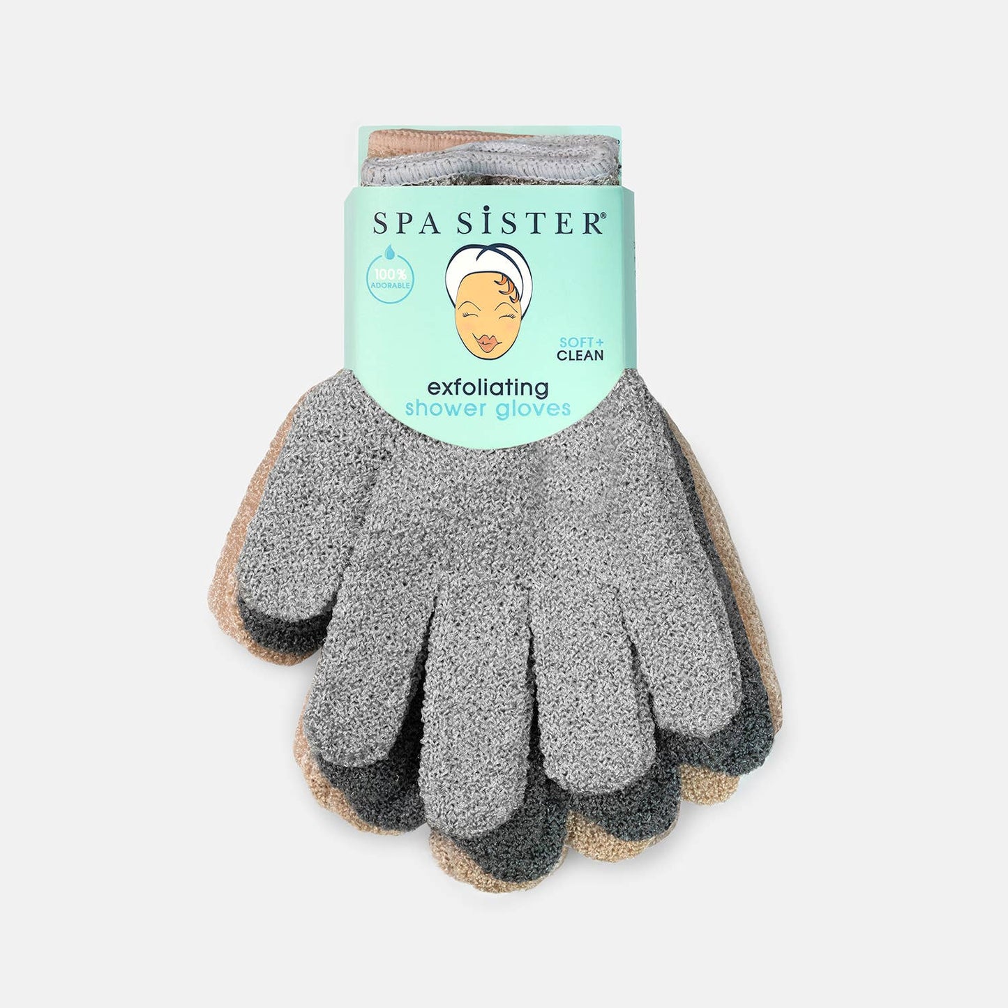 Exfoliating Shower Gloves - Three Pairs